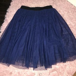 Tulle navy blue skirt